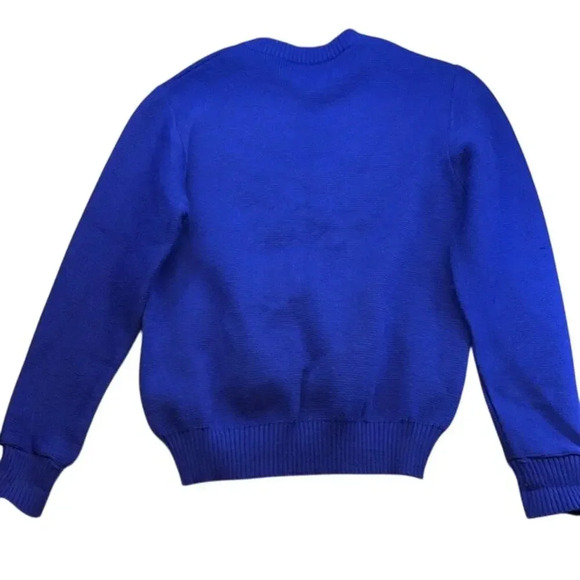 Vintage Unisex B.S.R. Blue Ski Winter Knit Wool Blend Sweater Size Medium (M) - Picture 5 of 7